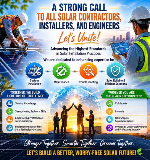 Solartronics USA seminar — A strong call to all solar contractors, installers, and engineers